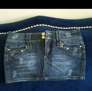 Blue jeans skirt