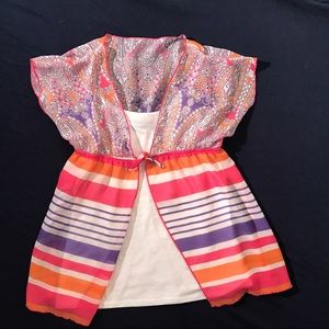 Girls Size 12-14 Amy Byer Shirt w/attached cami.