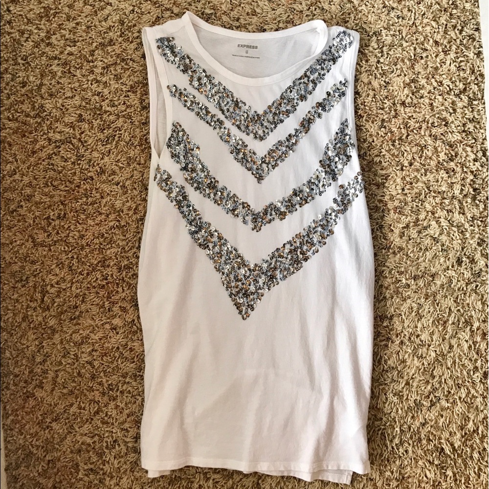Sequin tank top