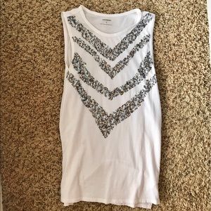 Sequin tank top