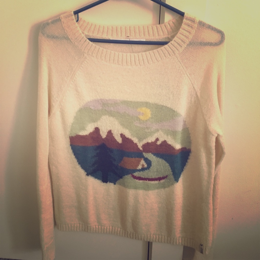 Woolrich Camping Scene Sweater