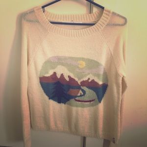 Woolrich Camping Scene Sweater