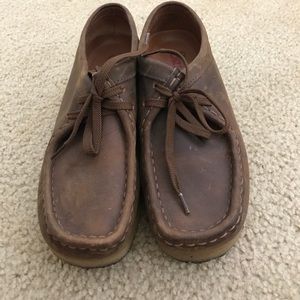 Size 7 Clark's Wallabees- beeswax leather