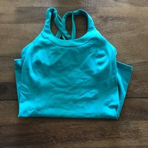 Lululemon Tank With Built in Bra Teal Size 4