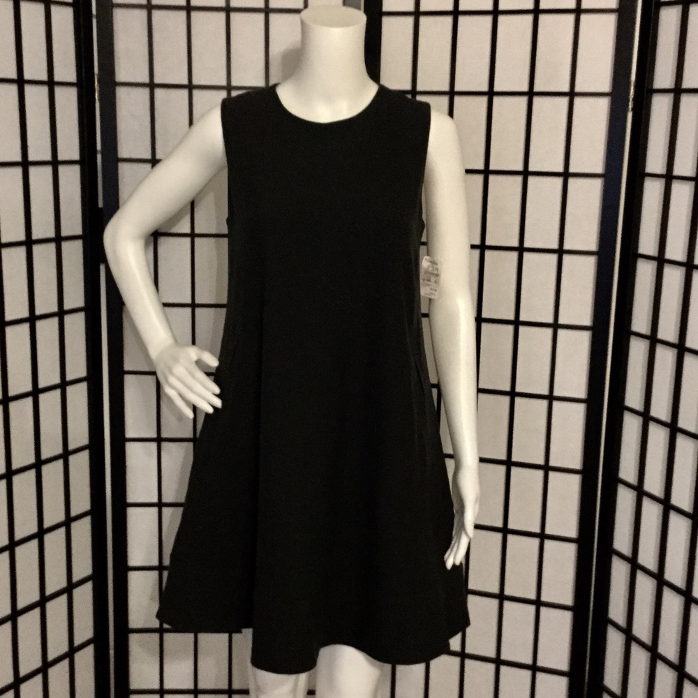 NWT Theory A-line charcoal dress