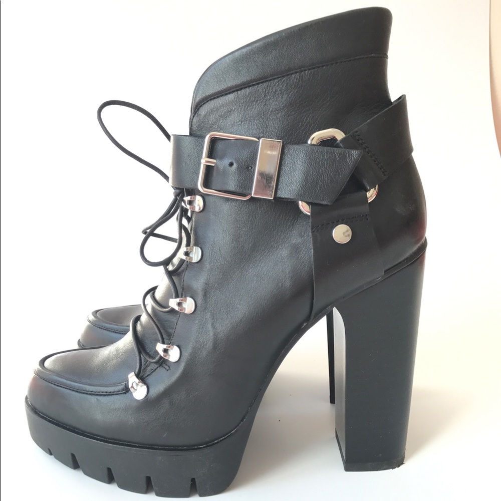 Zara High heeled platform booties