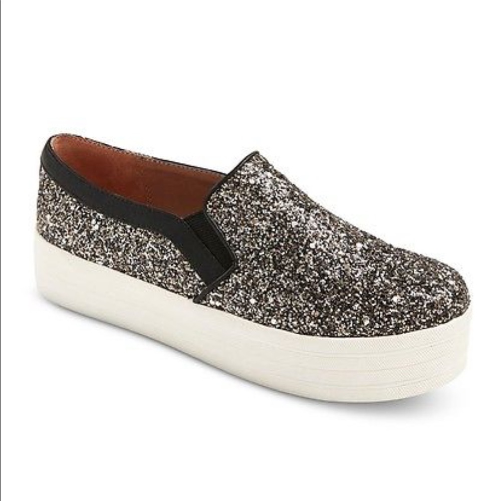 Mossimo Sparkle Slip Ons 6.5