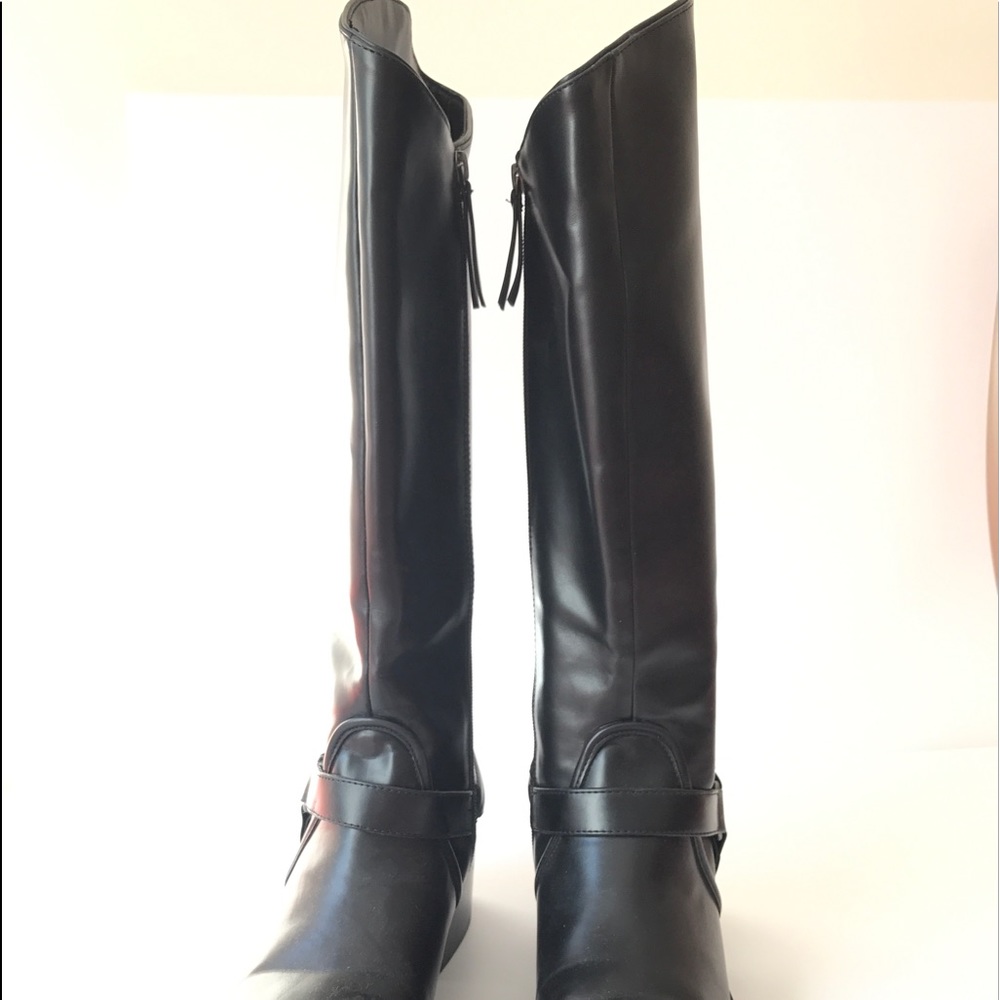 Zara tall boot with side zipper