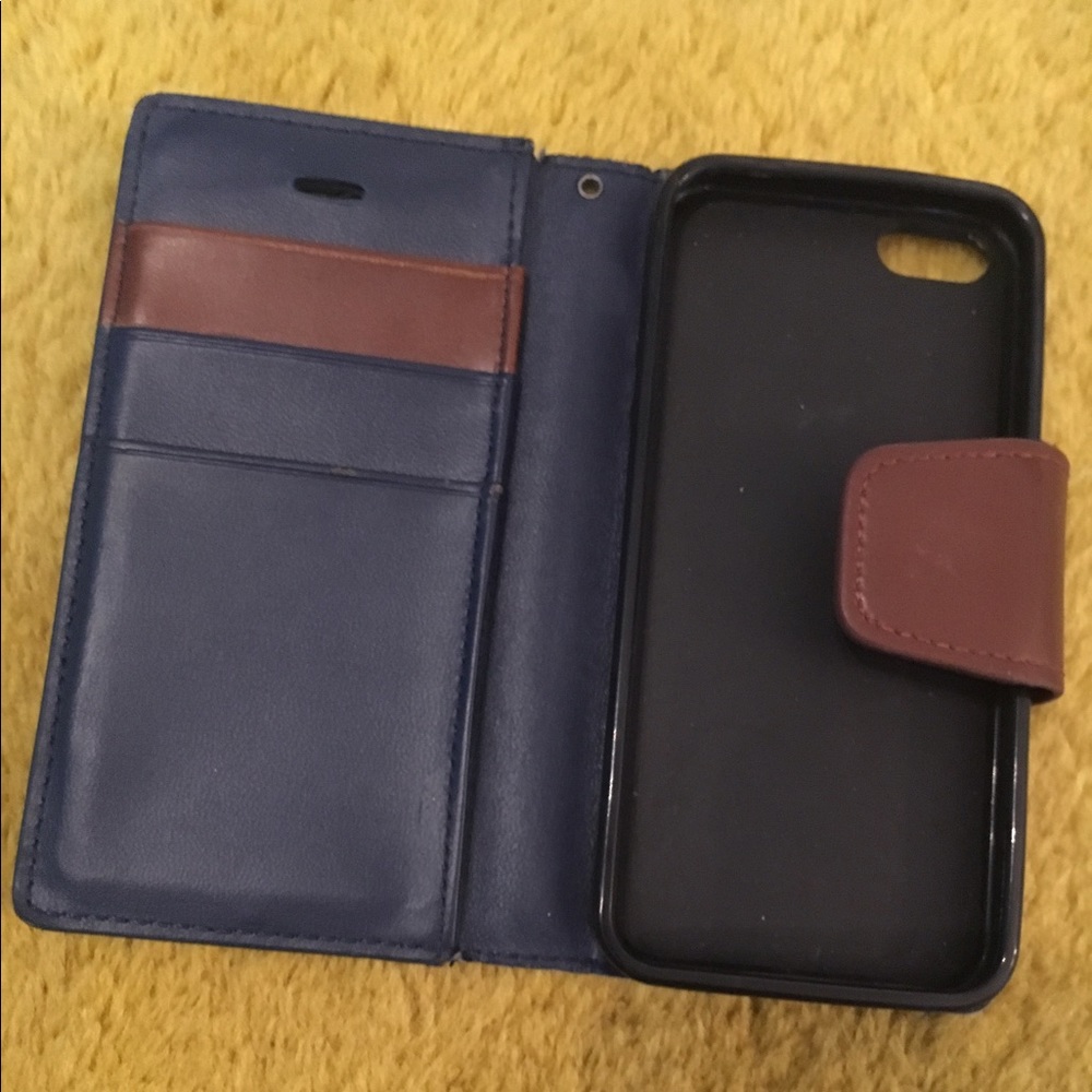 ***DONATED*** Navy & Brown Wallet iPhone 5s Case