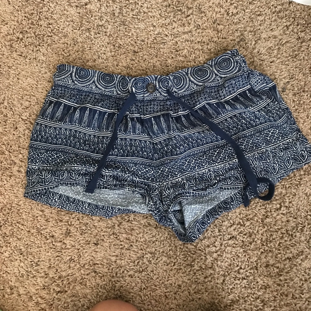 Forever 21 boho print drawstring shorts