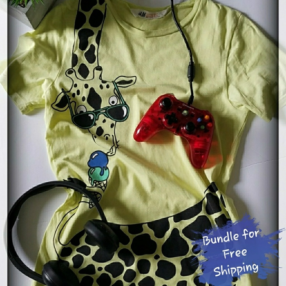 Giraffe yellow shirt🌻46🌻