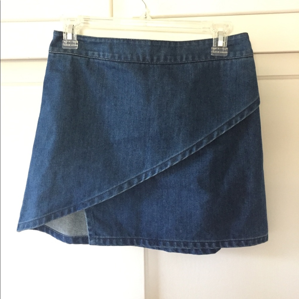 Brandy Melville jean asymmetrical skirt