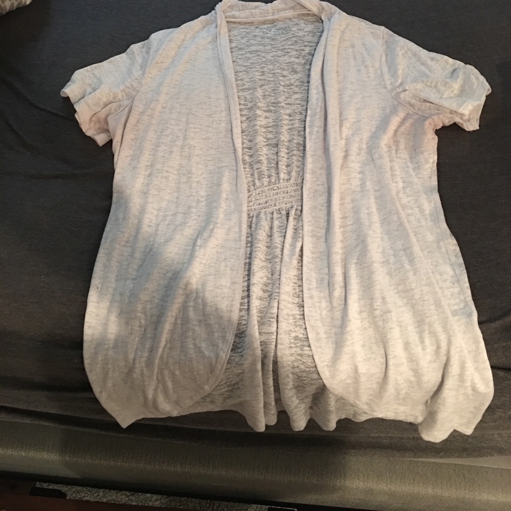 White cardigan