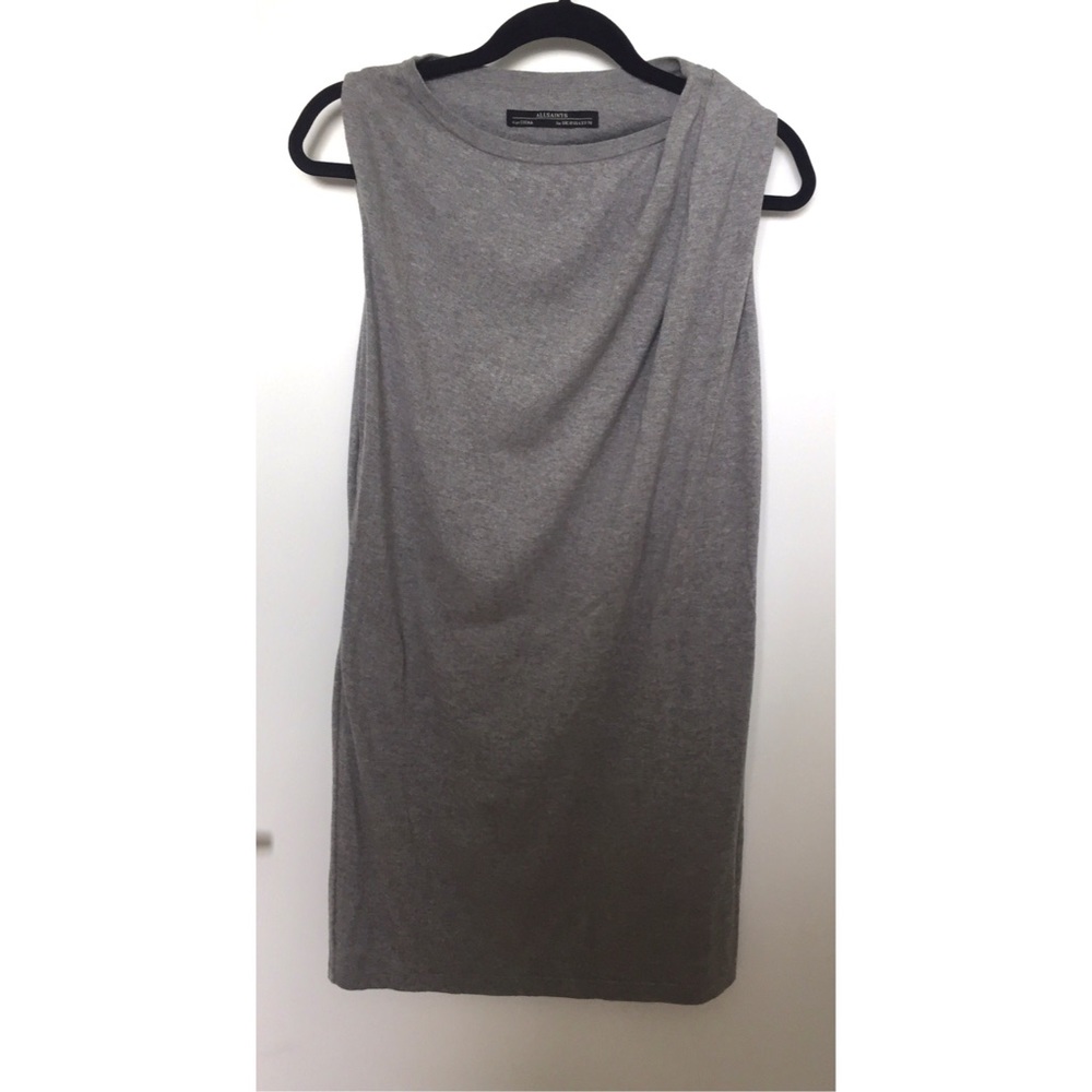All Saints silk/cotton mini dress