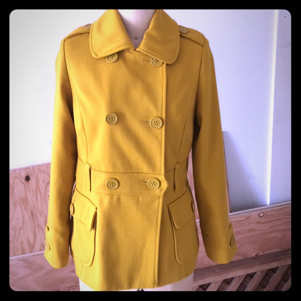 Mustard Yellow Ben Sherman Peacoat