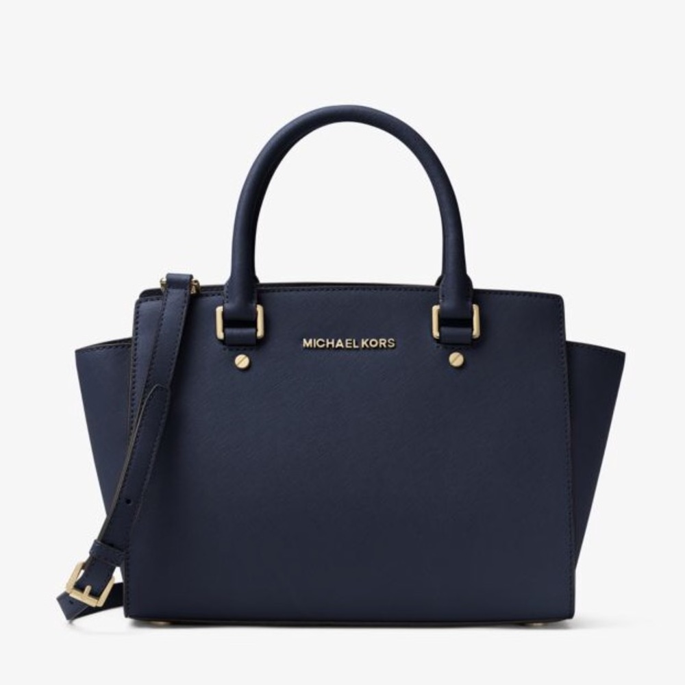 Michael Kors Selma Saffiano Leather Medium Satchel
