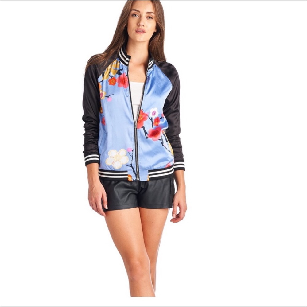 💦Arrived 💦 Alice Blue Bailey Bomber Jacket