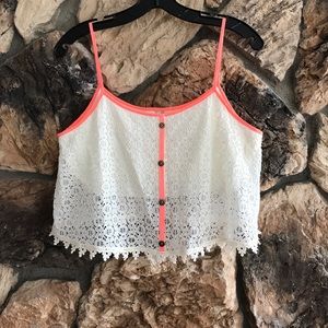 Lace crop top - pairs well with maxi skirts!