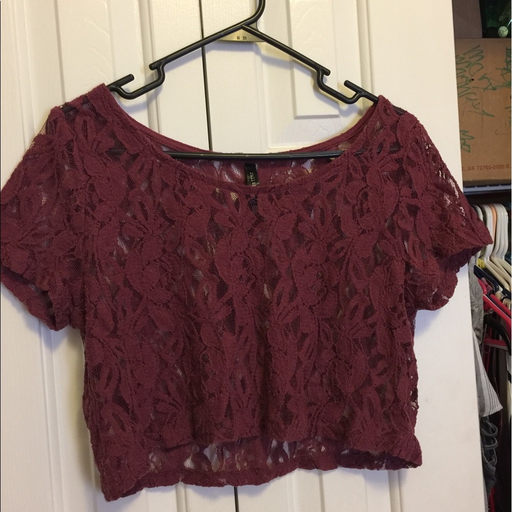 Maroon sheer too