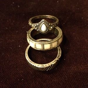 FREE WITH OTHER PURCHASE Set of 3 Rings Never Worn