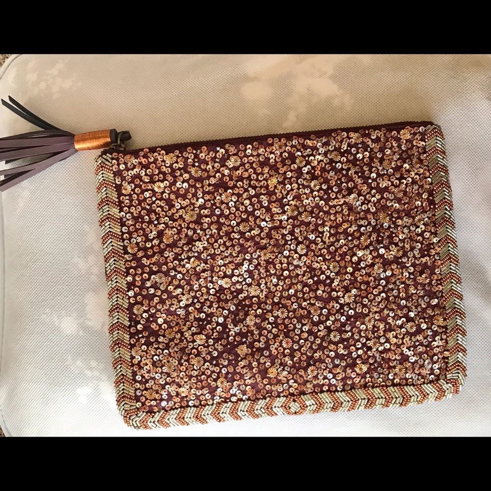 Sequin accessory bag