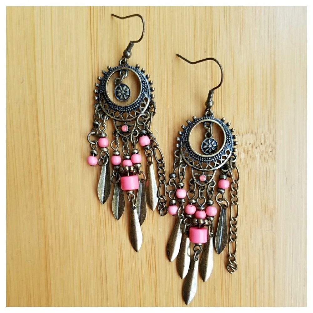 Dream catcher earrings