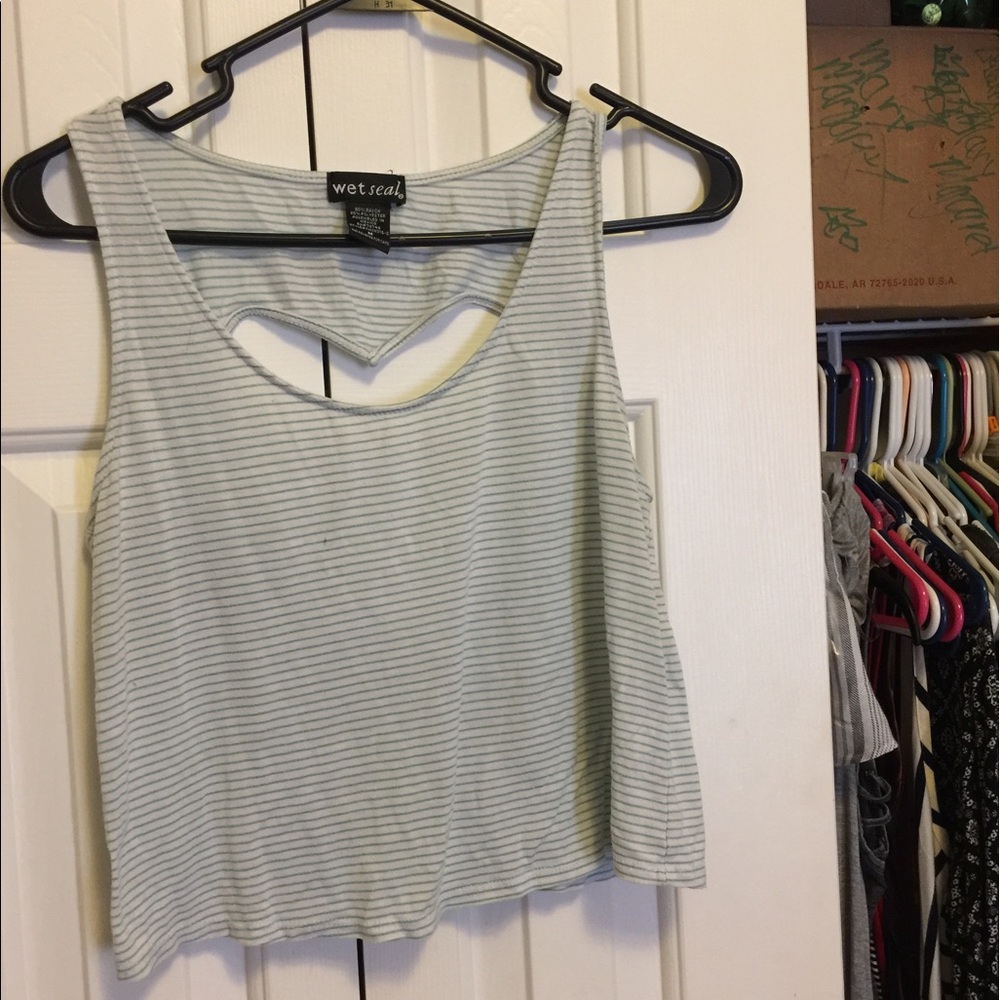 Cute stripped crop top