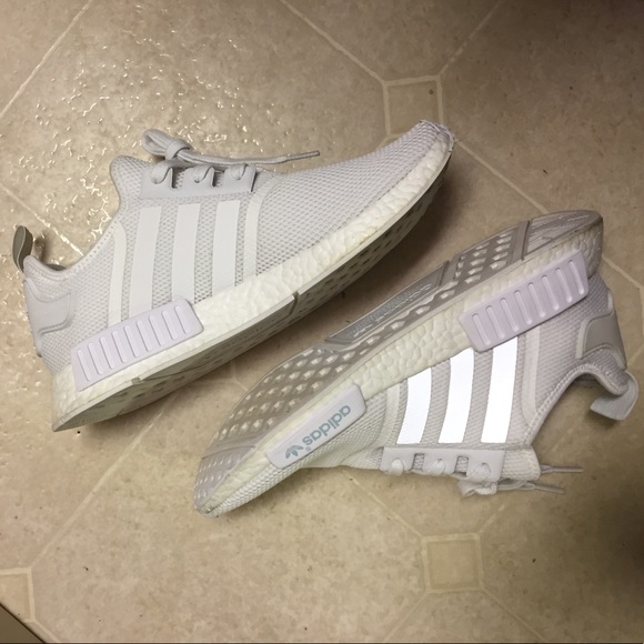 Triple White NMDs size 12 - Picture 3 of 8