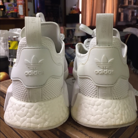 Triple White NMDs size 12 - Picture 4 of 8