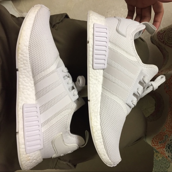 Triple White NMDs size 12 - Picture 6 of 8