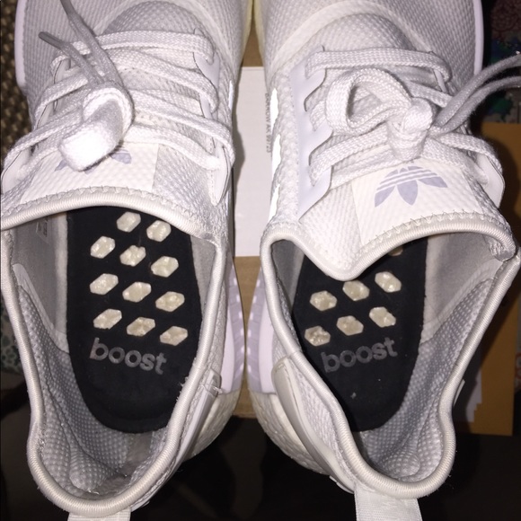 Triple White NMDs size 12 - Picture 8 of 8