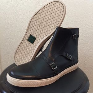 Frye gates triple monk strap shoes size 11.5