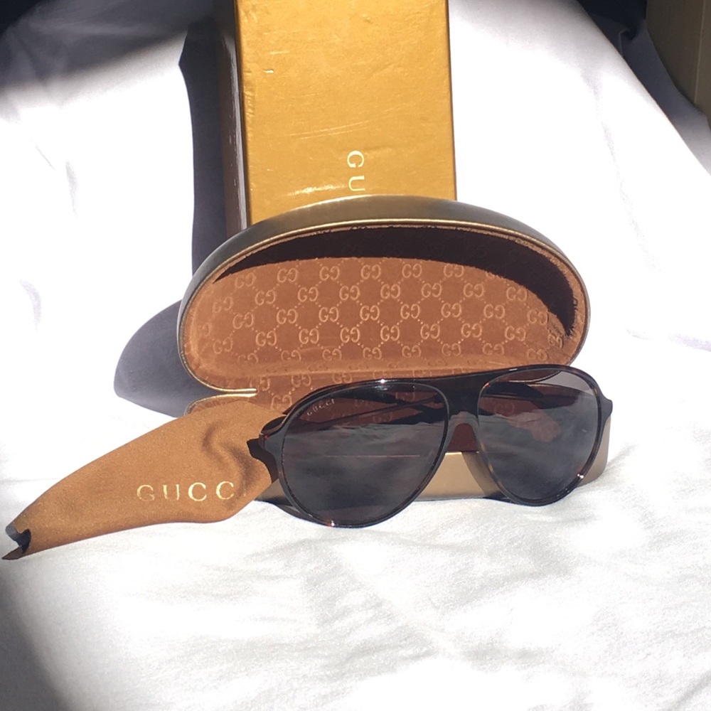 Authentic Gucci Tortoise Aviator