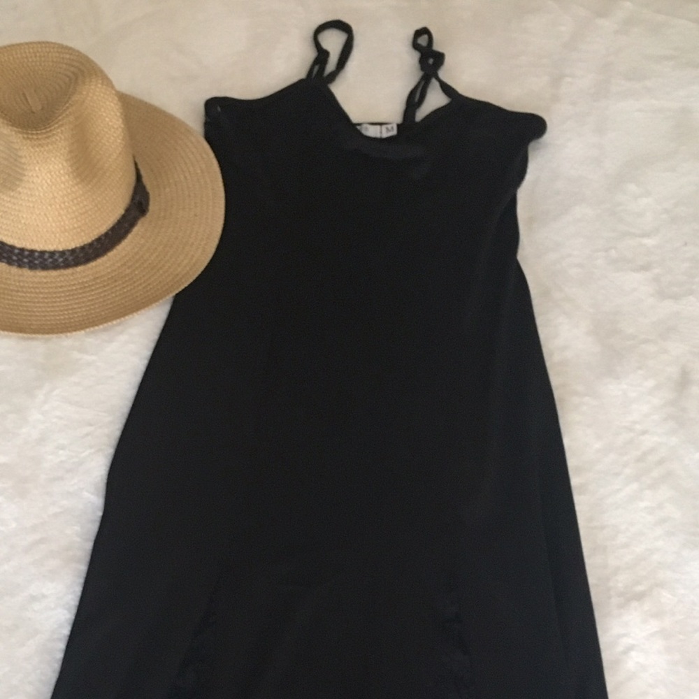 Maxi Black slip dress