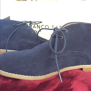 Franco Sarto / "Portier" blue suede bootie
