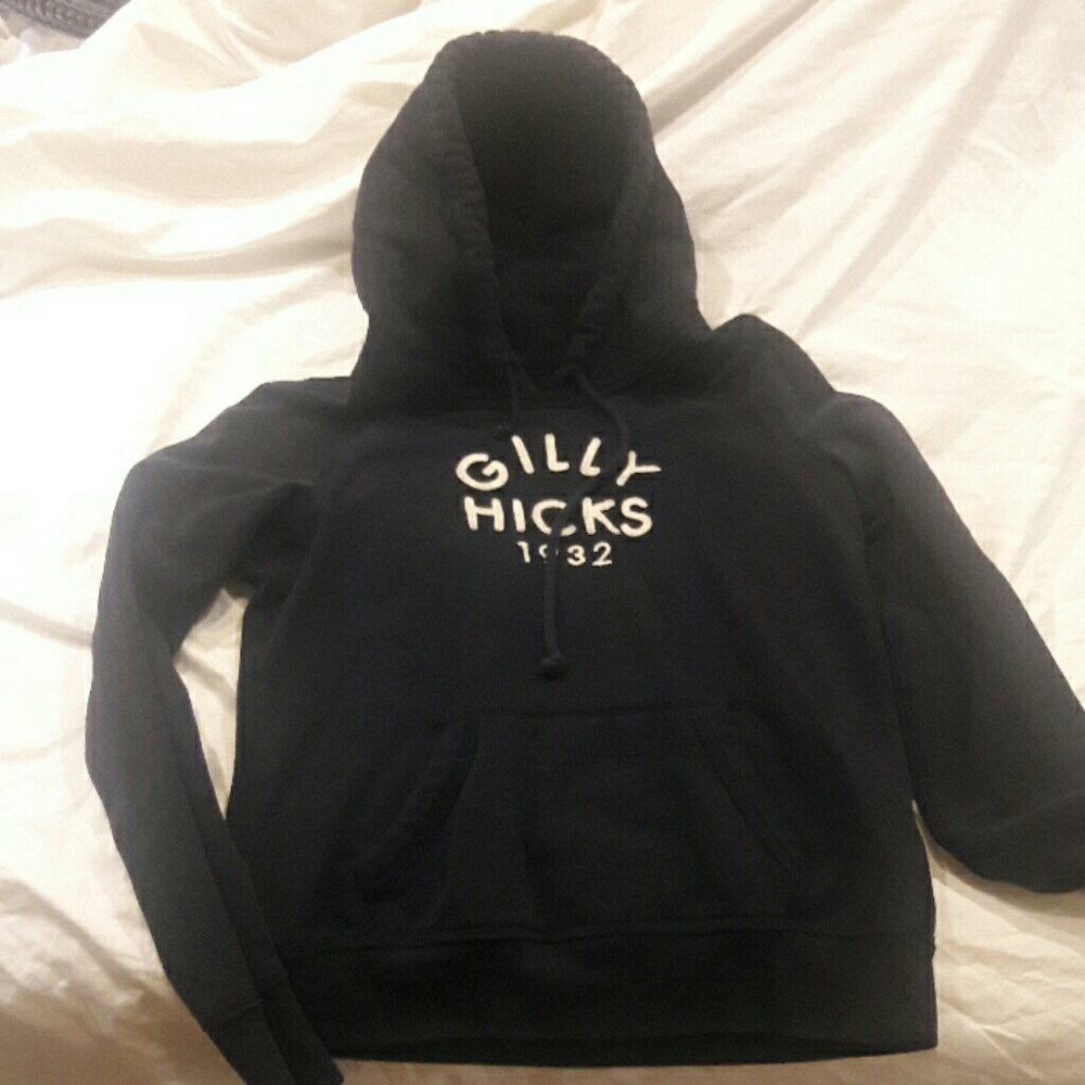 Navy gilly hicks hoodie sz medium fits like small