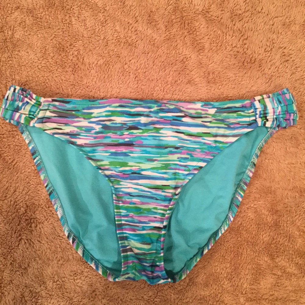 Multi colored bathing suit bottom