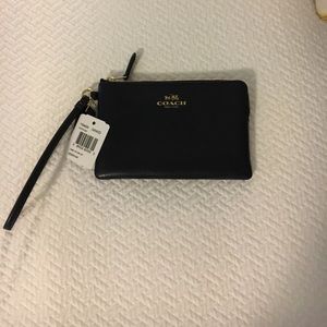 NWT Navy Blue Coach wristlet
