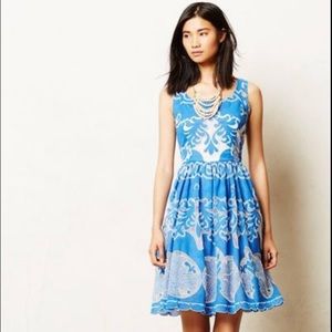 Anthropologie Tracy Reese Blue Lace Dress 4