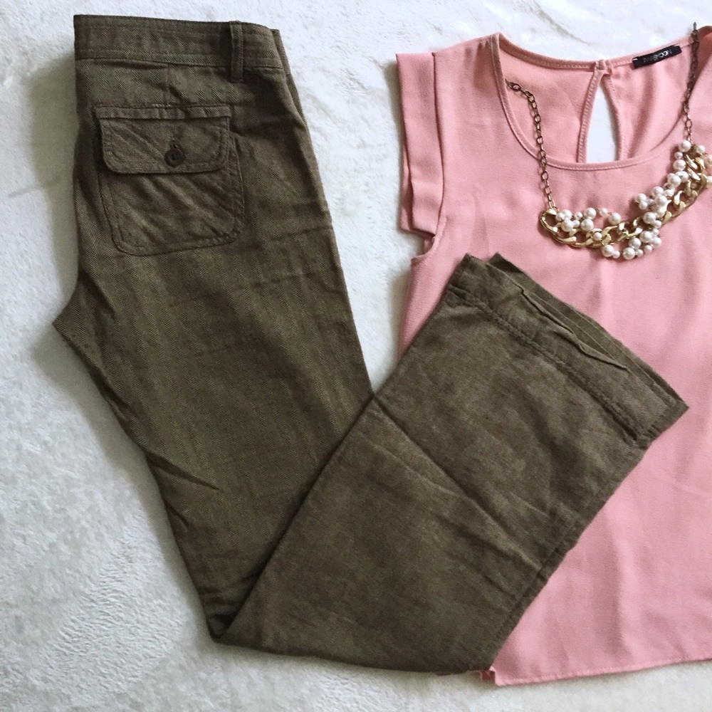 ❤️ NWOT Tweed-like Tan Dress Work Pants Size 3
