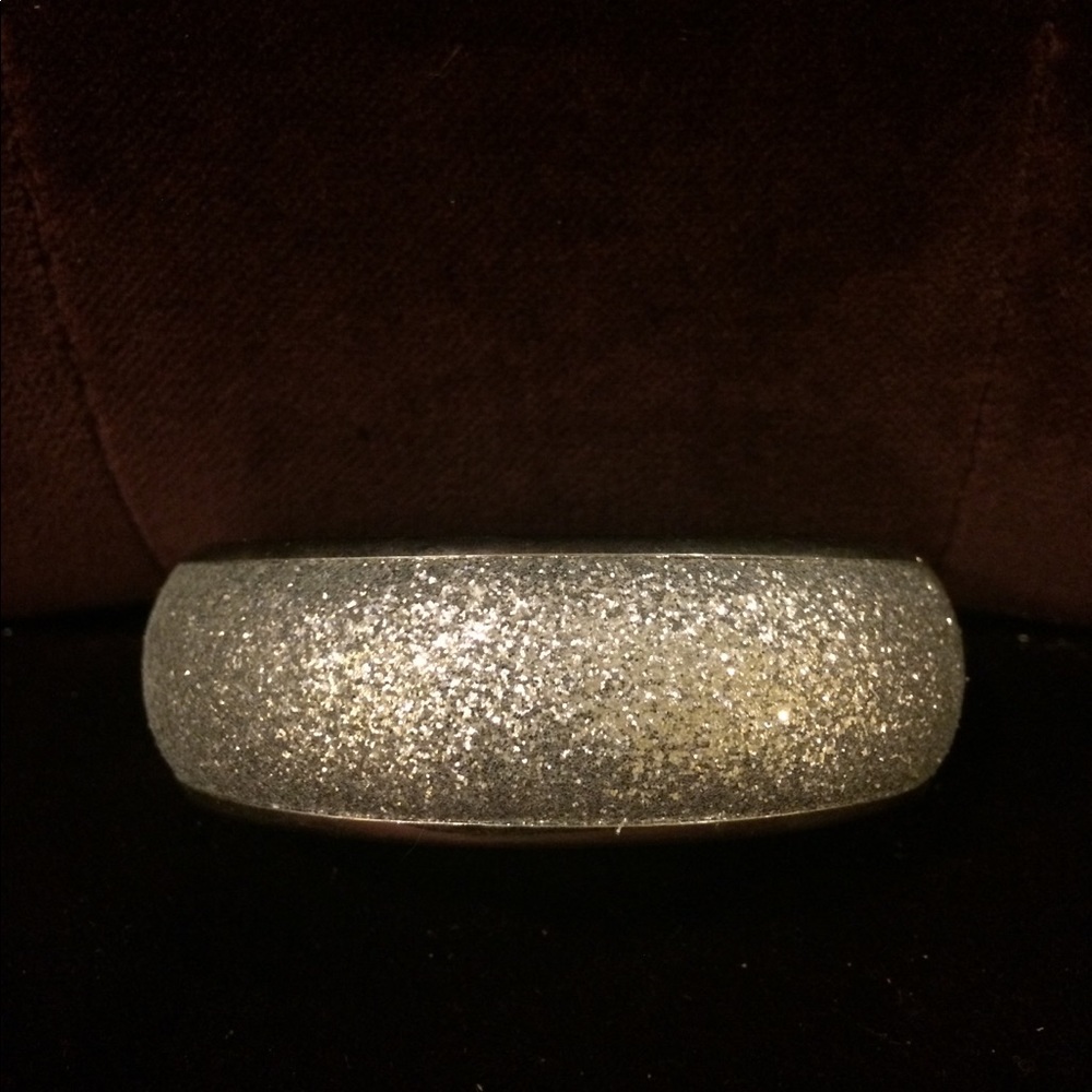 Silver Glitter Bangle, Never Worn