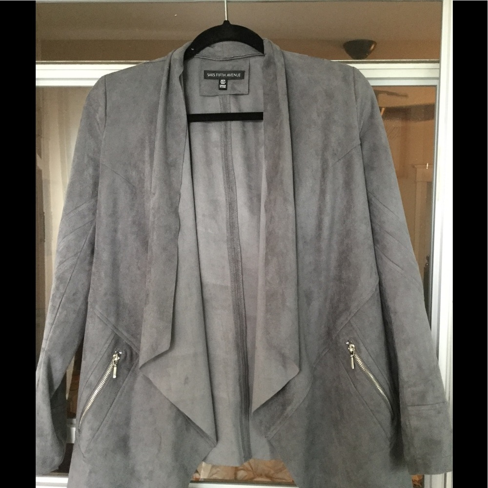 Faux suede jacket