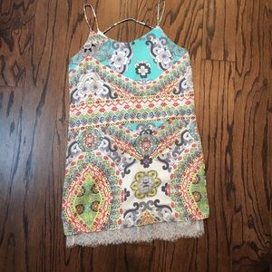 Layered (lace underneath) patterned dress