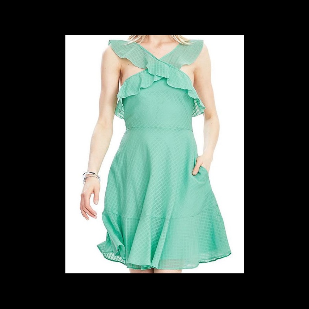 NWT Banana Republic Halter Ruffle Dress 4