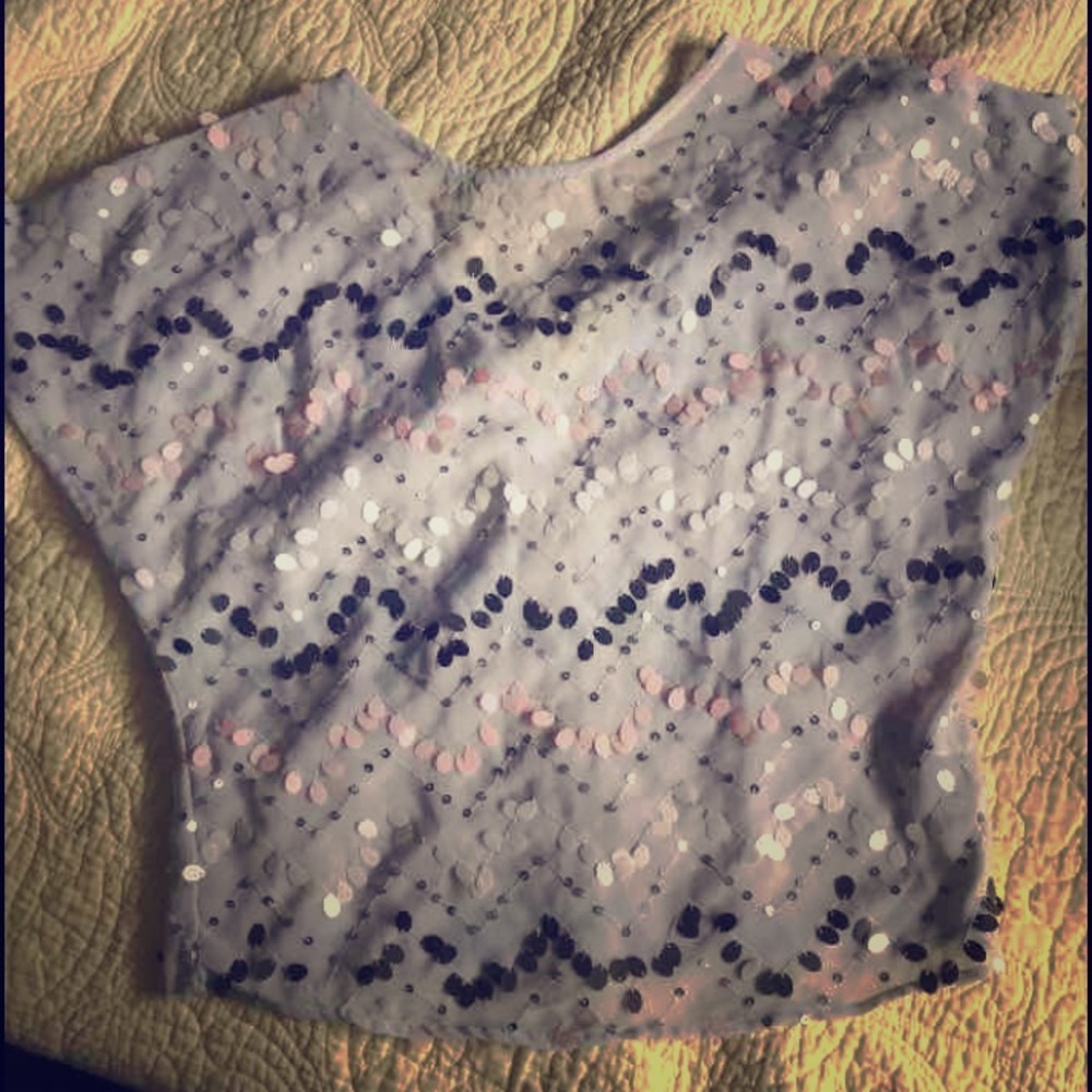 Jennifer Lopez Sequin Crop Top