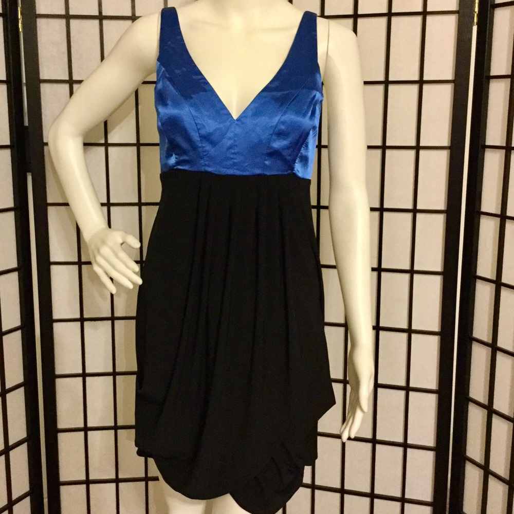 Charlotte Russe blue and black dress