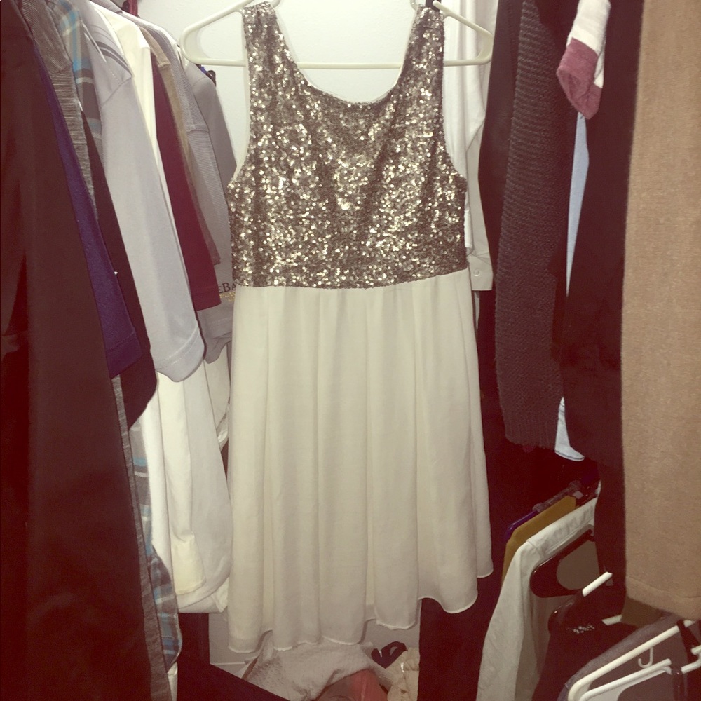 Simple white dress