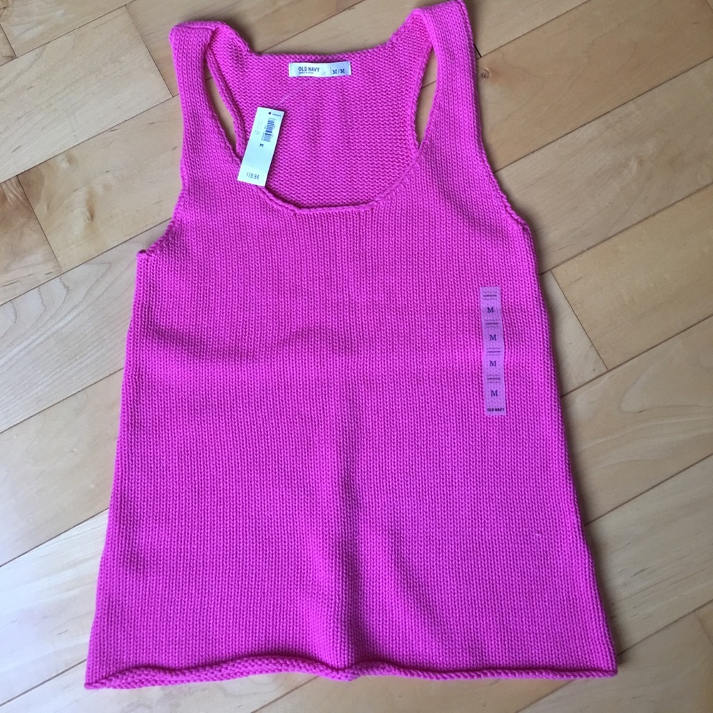 Old navy 100% cotton sweater tank medium nwt