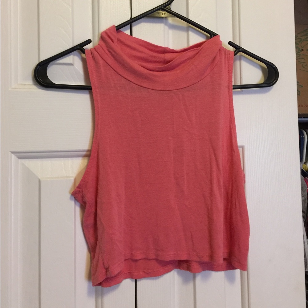 Cute pink halter neck top