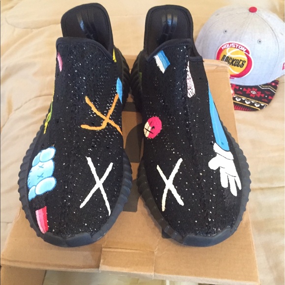 Adidas Yeezy Kaws Kolab "UA" SIZE 8.5 180$ OBO - Picture 2 of 6